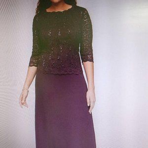 Gown Alex Evenings Size 10 Mother of the Bride